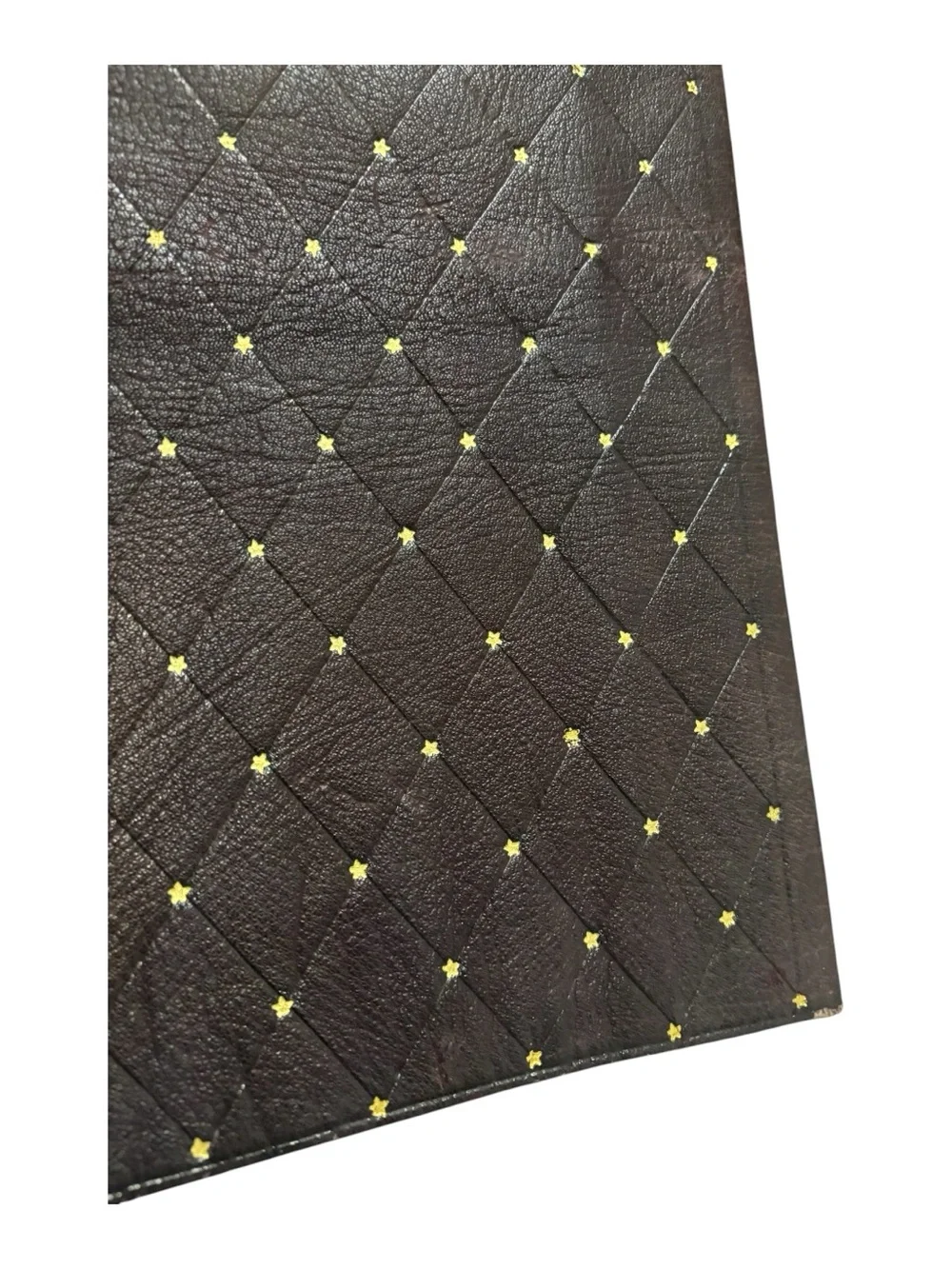 Vint Morocco OR 22 Carats Tooled Leather Writing Portfolio Folder 22 Karat Gold